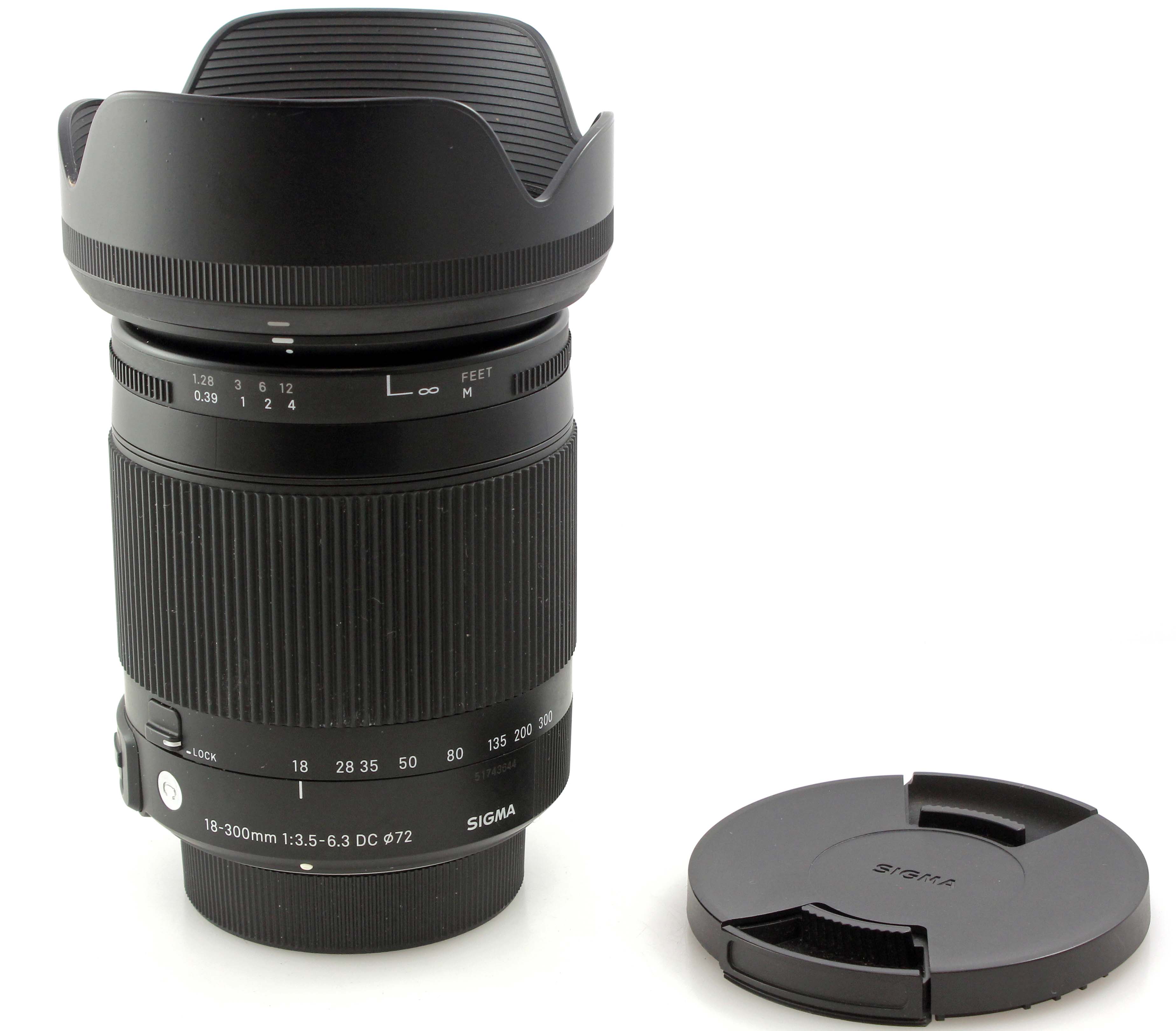 boxed Sigma DC 18-300mm F3.5-6.3 Contemporary OS HSM Lens Nikon Crop Mount DSLRS - Image 3