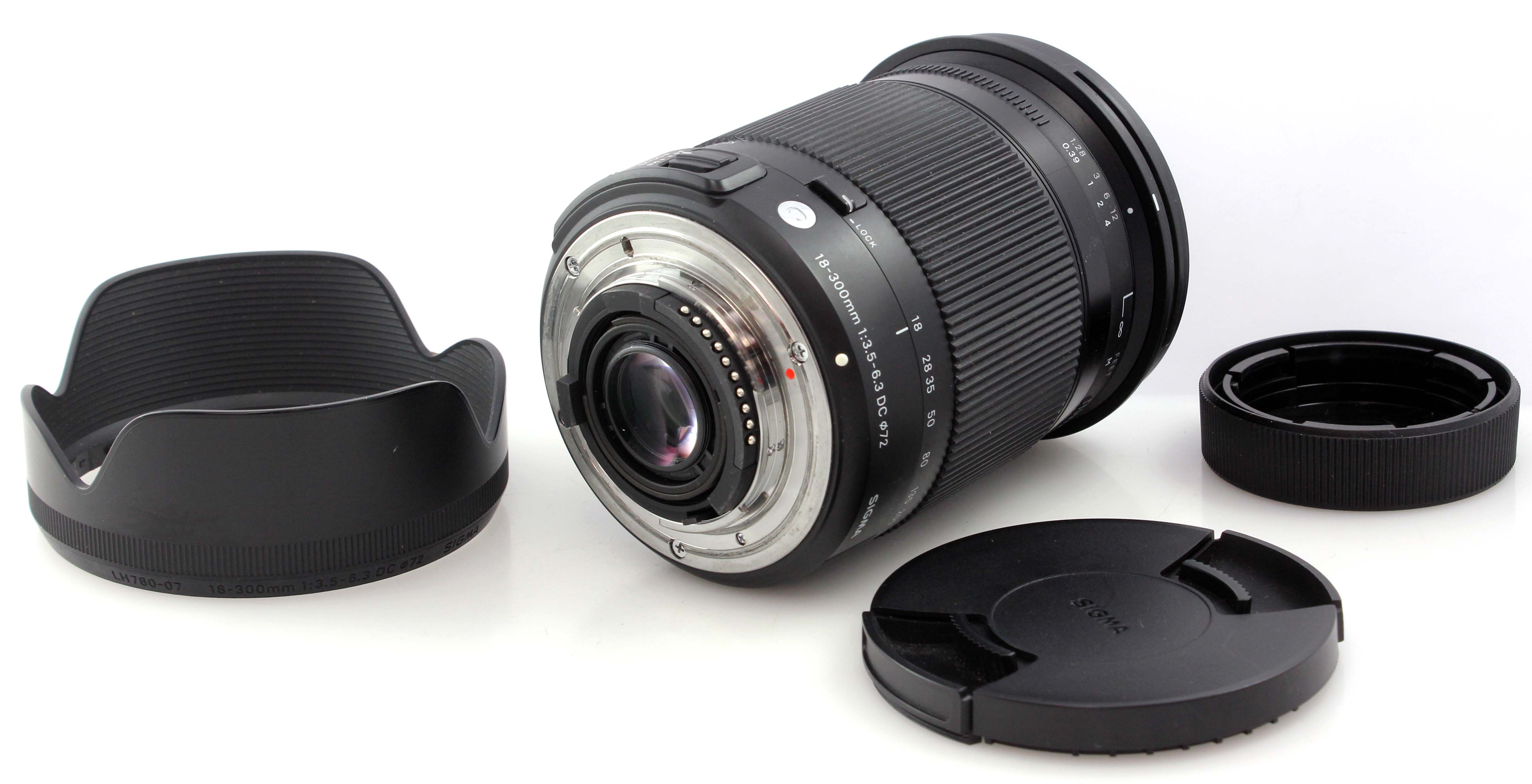 boxed Sigma DC 18-300mm F3.5-6.3 Contemporary OS HSM Lens Nikon Crop Mount DSLRS - Image 6