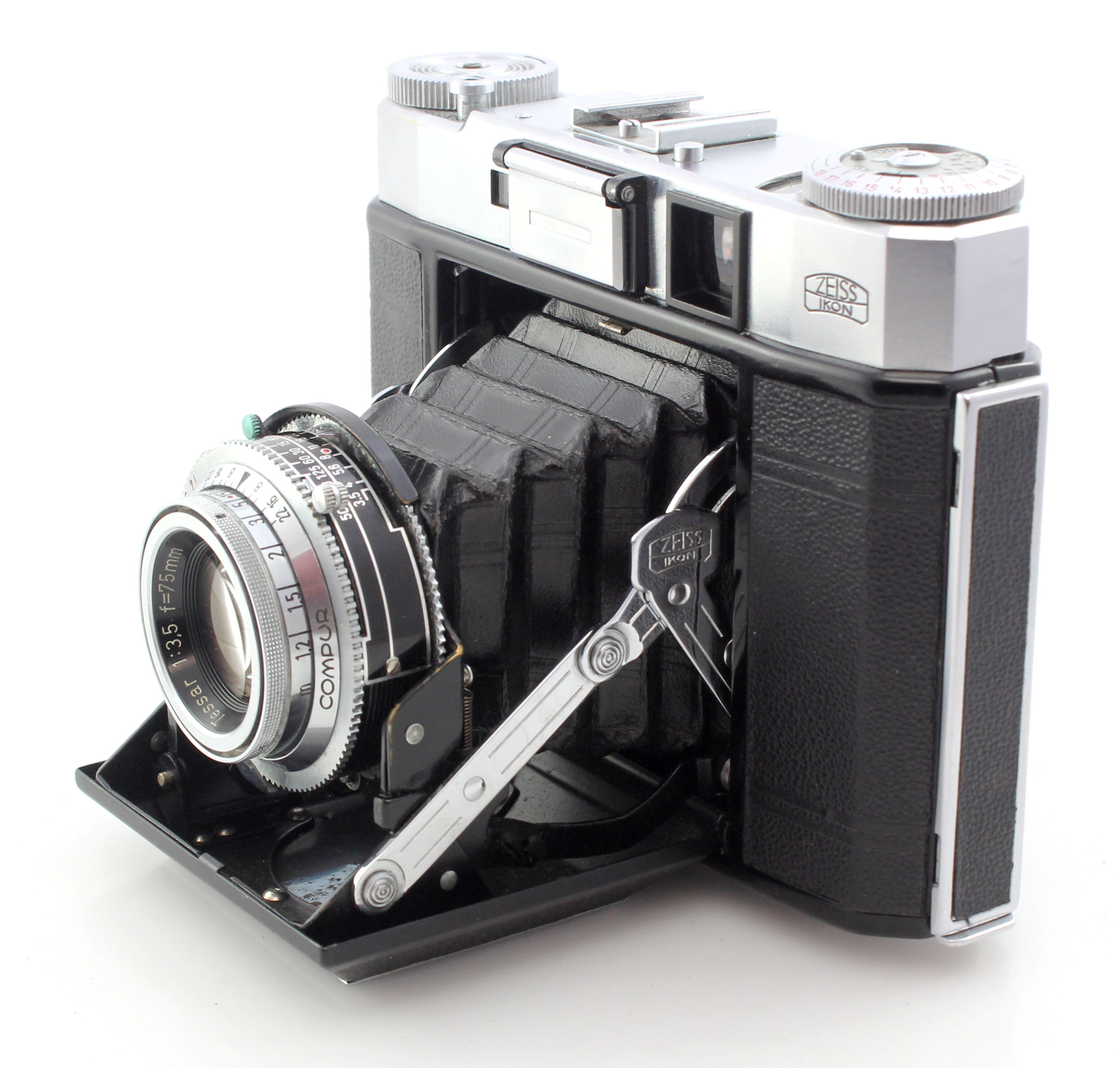 Zeiss Ikon Super Ikonta 534/16 120 6x6 Medium Format Rangefinder Camera - Zeiss 75mm f4.5 Tessar - Image 3