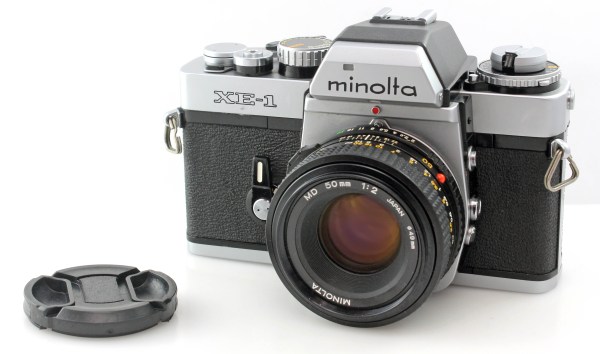 Minolta XE-1 35mm SLR Film Camera + Minolta MD 50mm f/2 Standard Lens