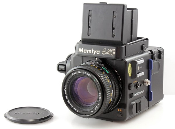 Mamiya 645 Super with 80mm F2.8 with Waist Level Finder and 120 film Back