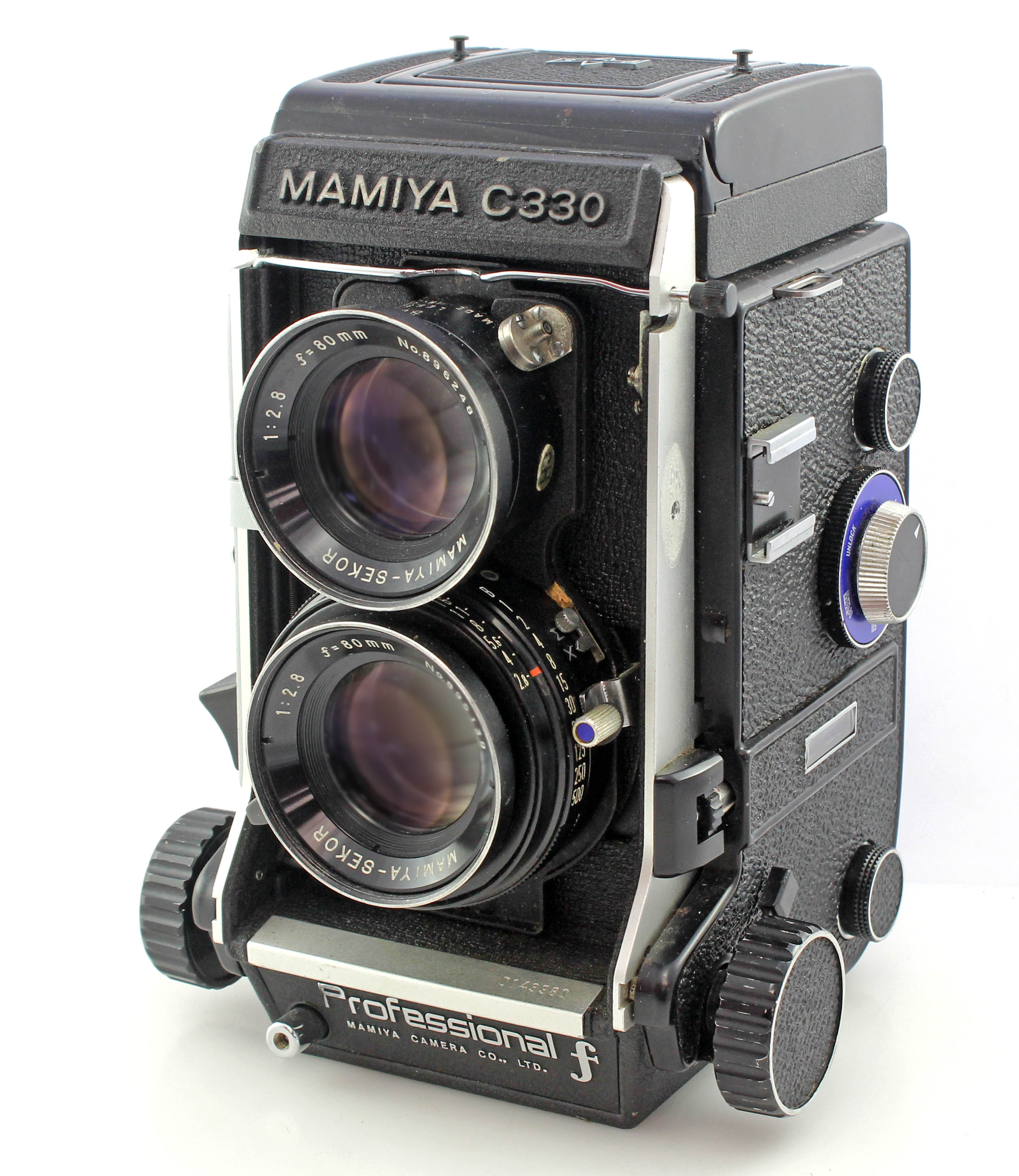 Mamiya C330 Professional F TLR Medium Format Camera W/ Blue Dot