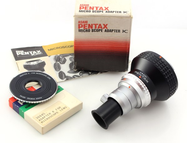 Asahi Pentax Microscope Adapter K and Adapter K - for Microscope Lens - Boxed, with Instructions