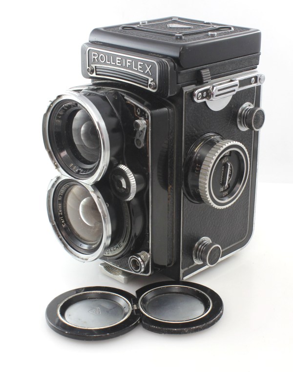 Rolleiflex Wide Angle TLR Camera Serviced With Carl Zeiss 55mm F4 Distagon Lens