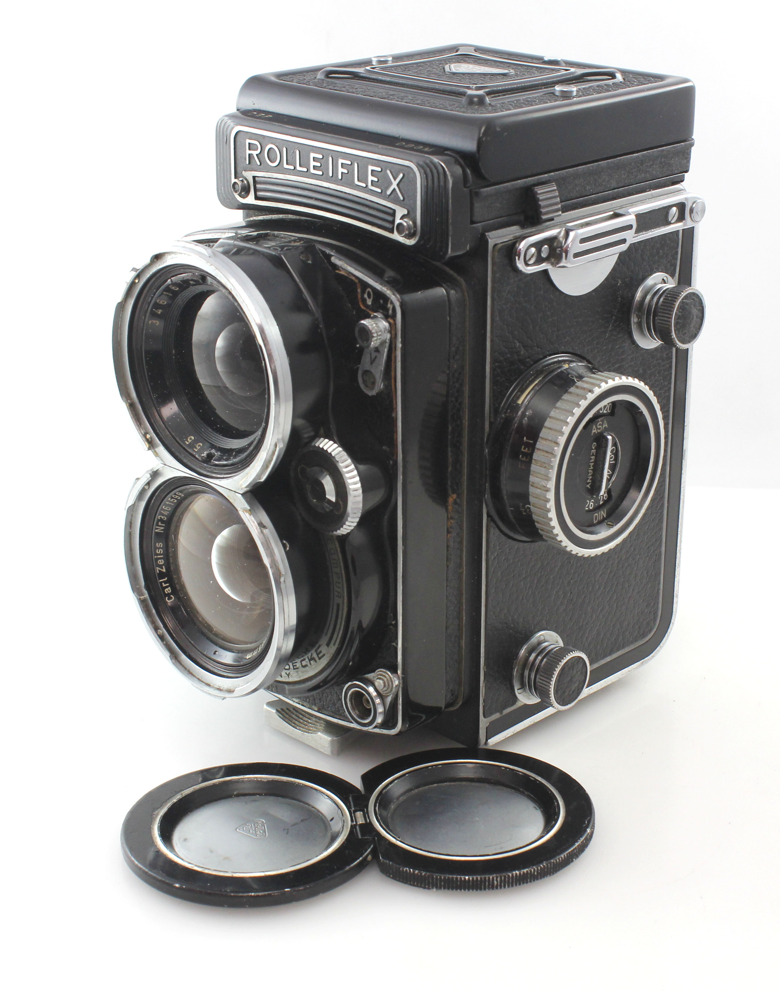 Rolleiflex Wide Angle TLR Camera Serviced With Carl Zeiss 55mm F4 Distagon Lens