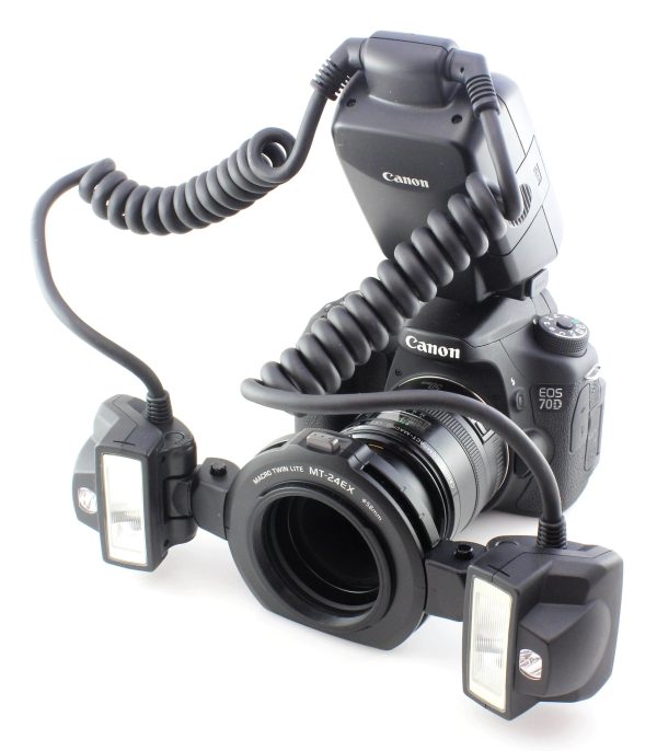 Genuine Canon Macro Twin Lite MT-24EX Flash for Canon EOS Cameras
