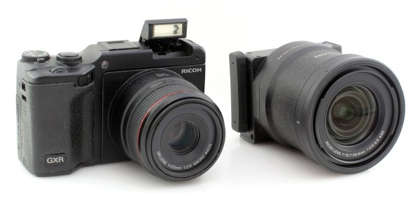 Boxed Ricoh GXR Digital Camera kit w/ GR A12 50mm macro & A16 24-85mm lenses