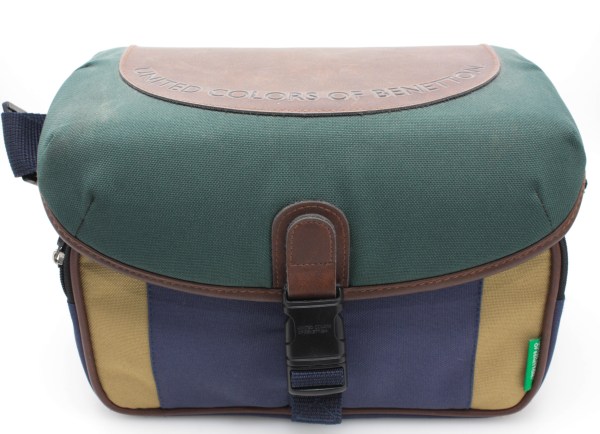Vintage United Colors of Benetton Canvas Camera/Camcorder Shoulder Bag