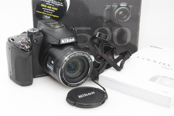 Nikon Coolpix P500 12.1MP Digital Camera, 22-810mm Equivalent Zoom Lens - Boxed