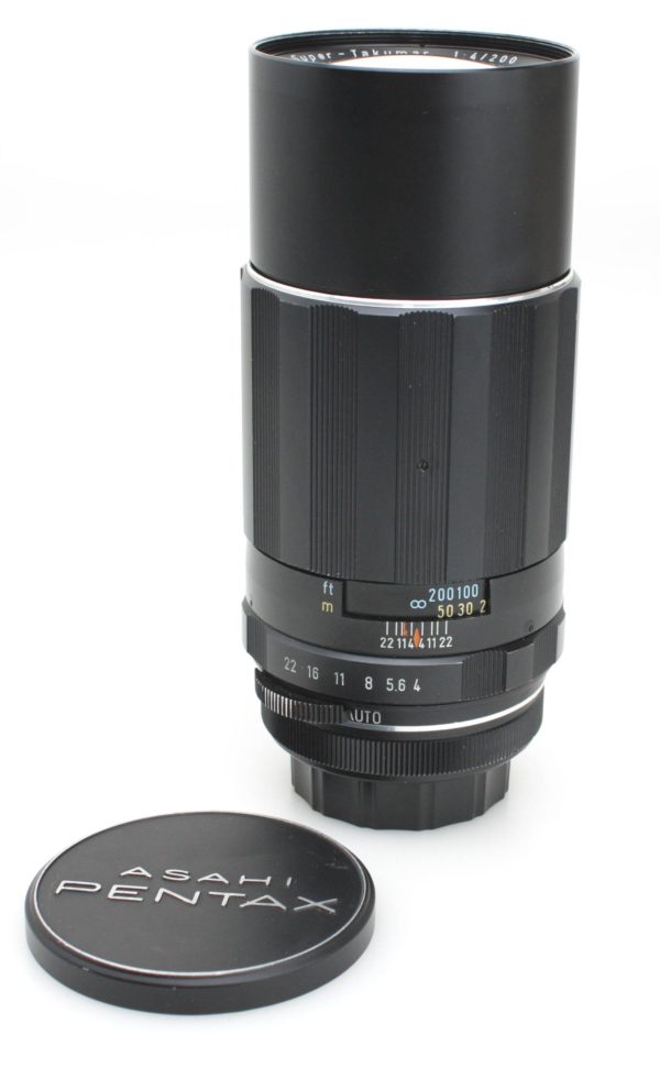 Pentax Super Takumar 200mm f/4 Prime Telephoto Lens  - M42