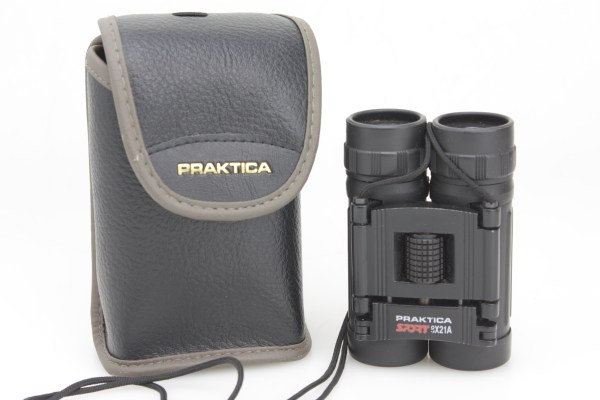 Compact Praktica Sport 8x21A Binoculars & Case