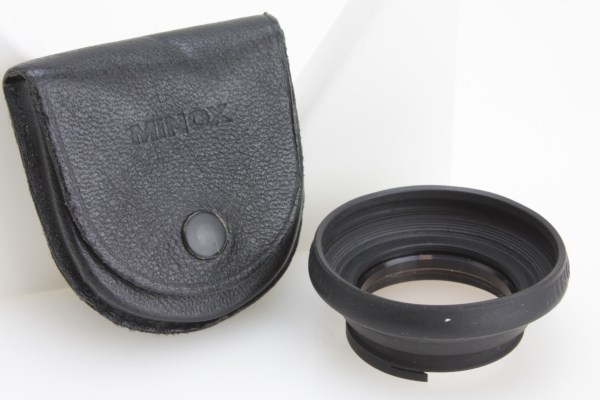Original MINOX 35 LENSHOOD & UV FILTER in Leather Case Lens Hood
