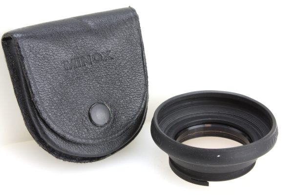 Minox 35 Lens Hood & UV Filter, in Leather Case