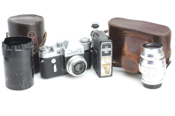 Vintage Zenit 3M Outfit (1963) Industar-50 & Jupiter 11 135mm f/4