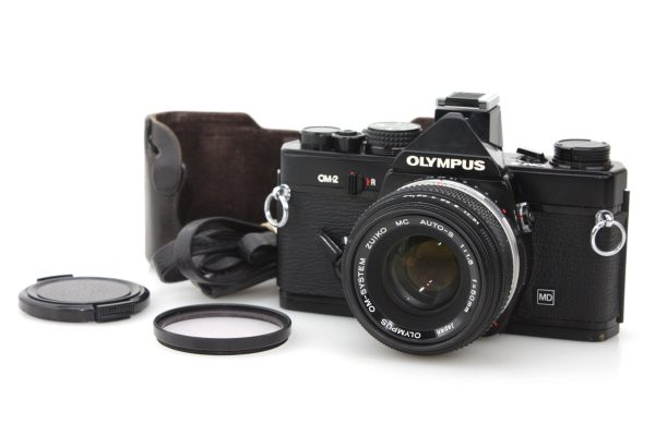 Olympus OM-2 35mm SLR Camera, with 50mm f/1.8 Lens & Strap - Olympus OM Mount