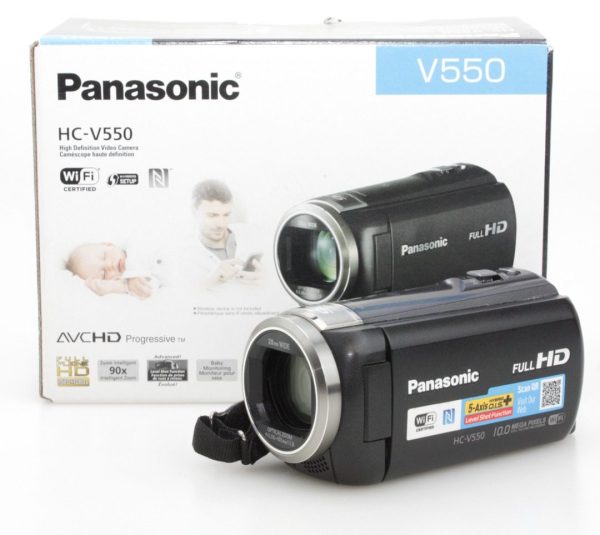 Panasonic HC-V550 Full HD Handycam Camcorder with 28mm 90x Zoom Lens