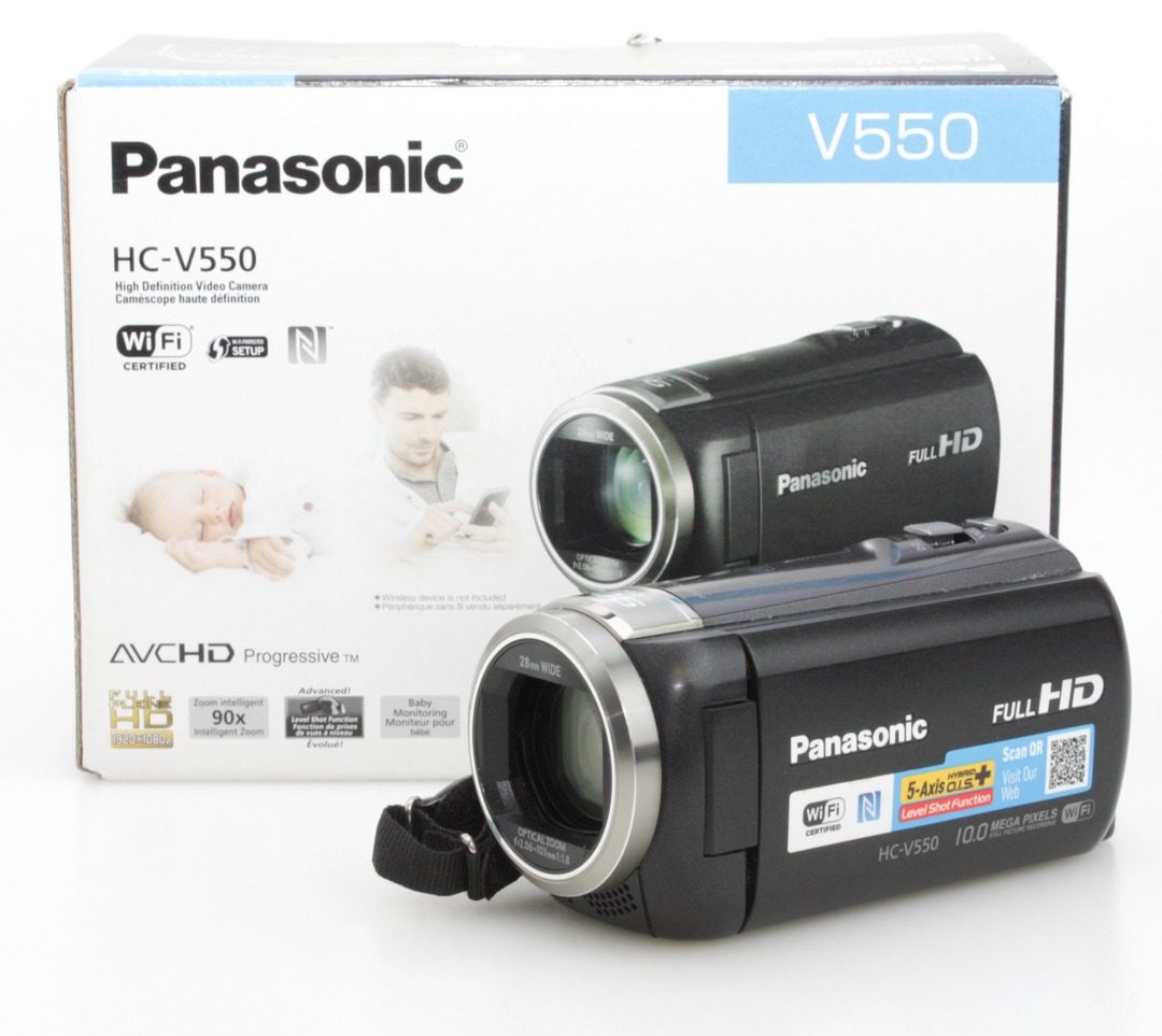 Panasonic HC-V550 Full HD Handycam Camcorder with 28mm 90x Zoom Lens
