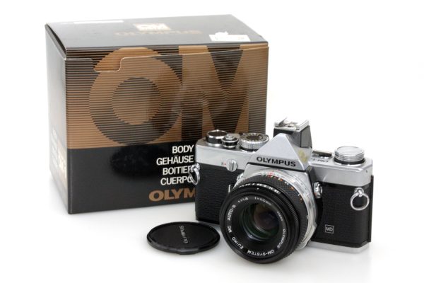 Olympus OM-1N 35mm SLR Camera, with 50mm f/1.8 Lens & Strap - Olympus OM Mount