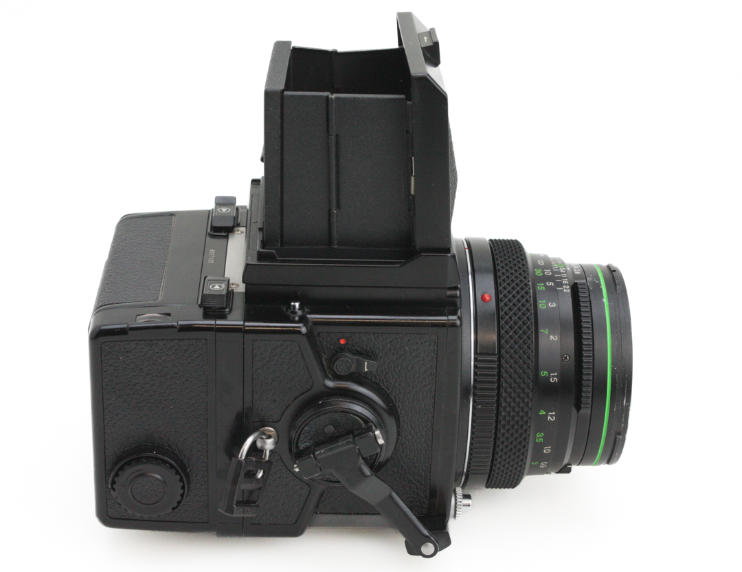 Bronica ETRS 6x4.5 Medium Format Camera, 75mm f/2.8 Lens, WLF & Strap - Image 2