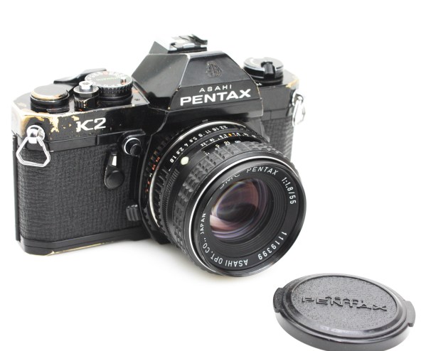 Pentax K2 35mm Black SLR Camera W/ SMC Pentax F1.8 Lens