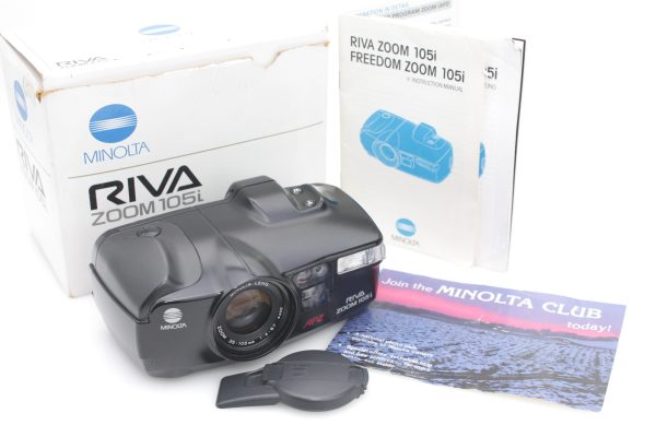 Minolta Riva Zoom 105i 35mm Film Camera - APZ - Boxed