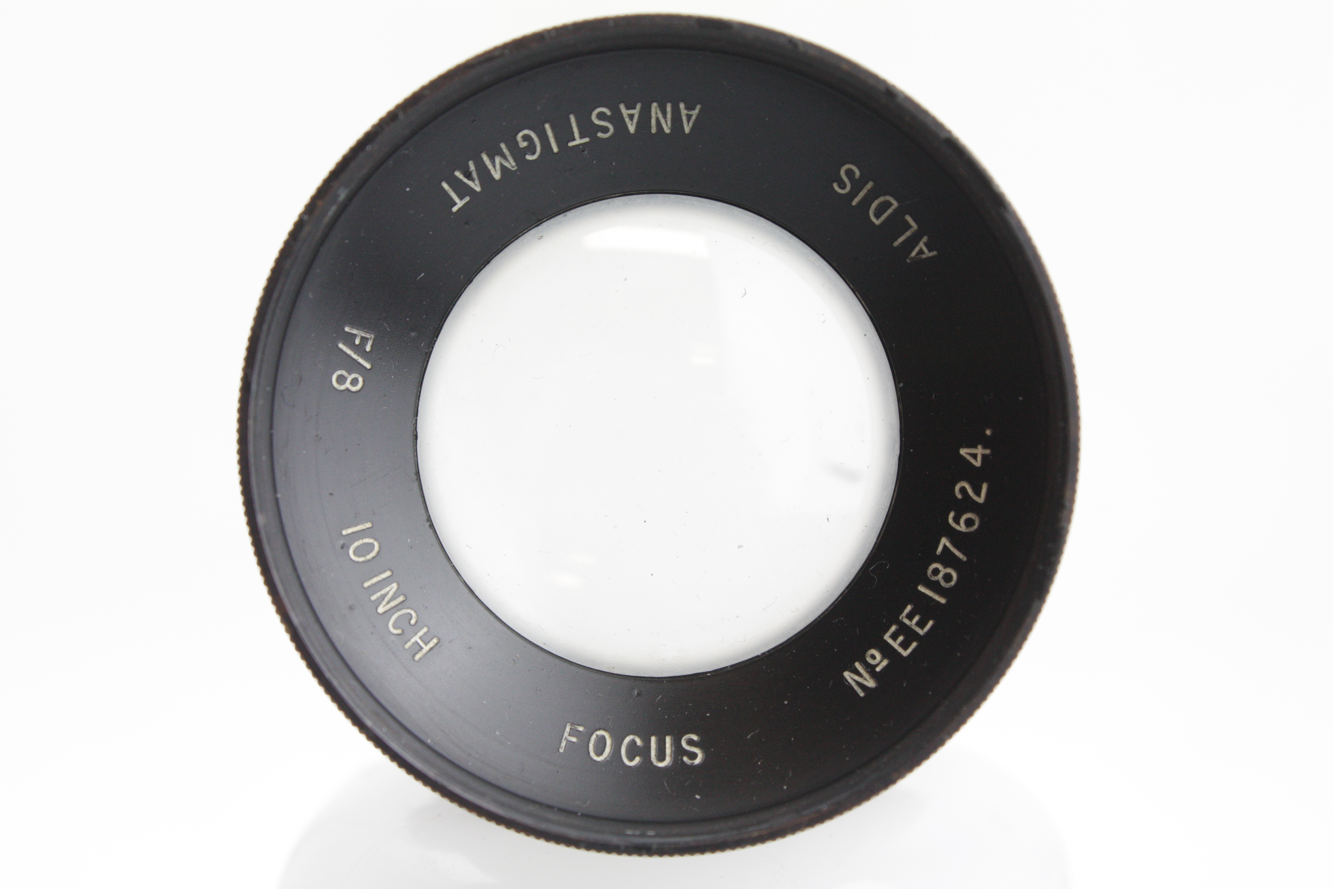 Aldis Anastigmat 10" 250mm f/8 Lens - WWII Broad Arrow - Large Format Camera Lens - Image 4