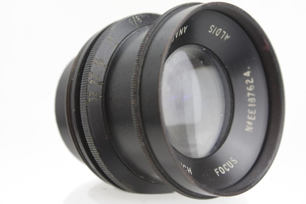 Aldis Anastigmat 10" 250mm f/8 Lens - WWII Broad Arrow - Large Format Camera Lens