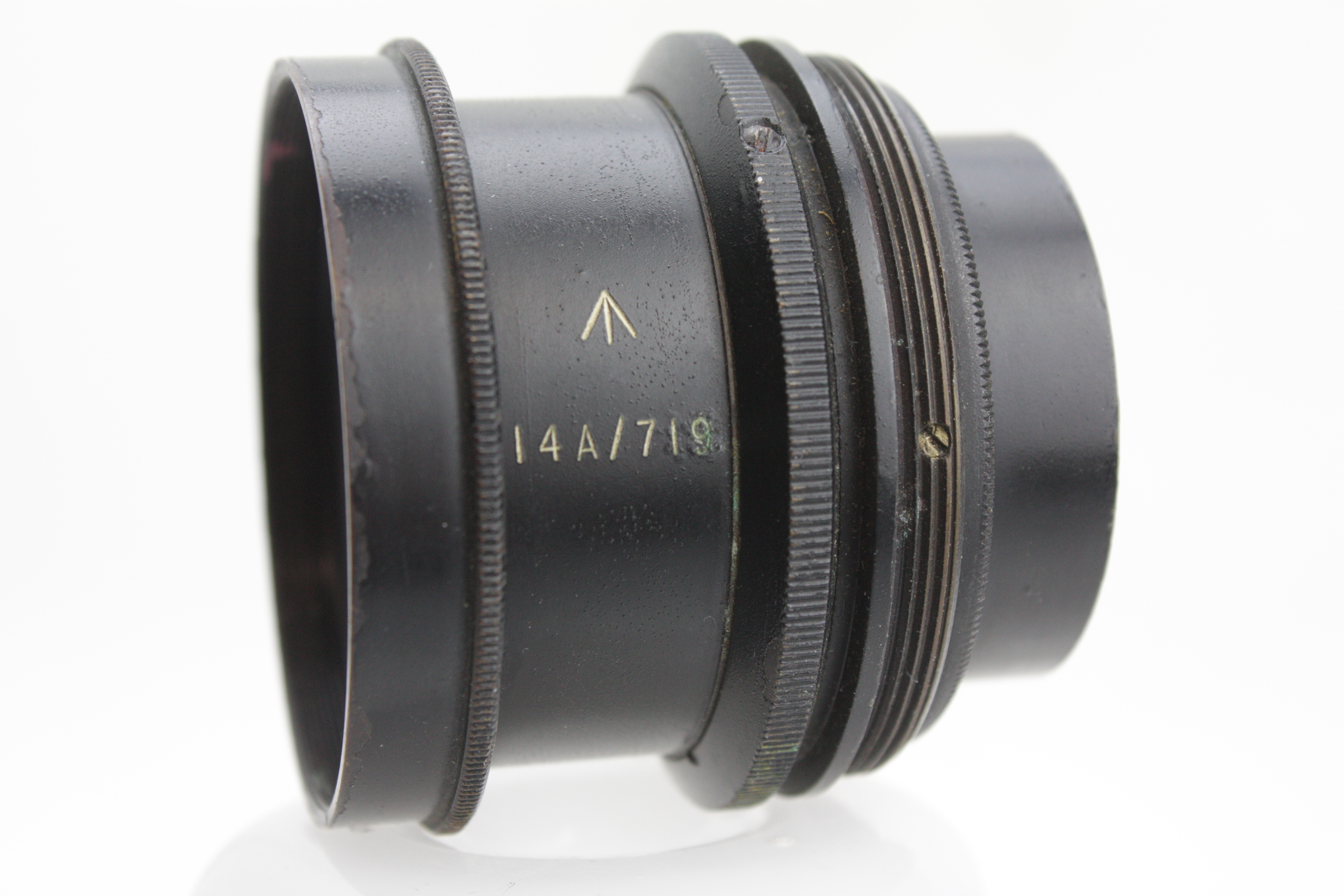 Aldis Anastigmat 10" 250mm f/8 Lens - WWII Broad Arrow - Large Format Camera Lens - Image 2