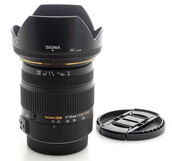 Sigma DC 17-50mm f/2.8 Zoom Lens EX HSM w/ Hood & Caps - Canon EF Mount