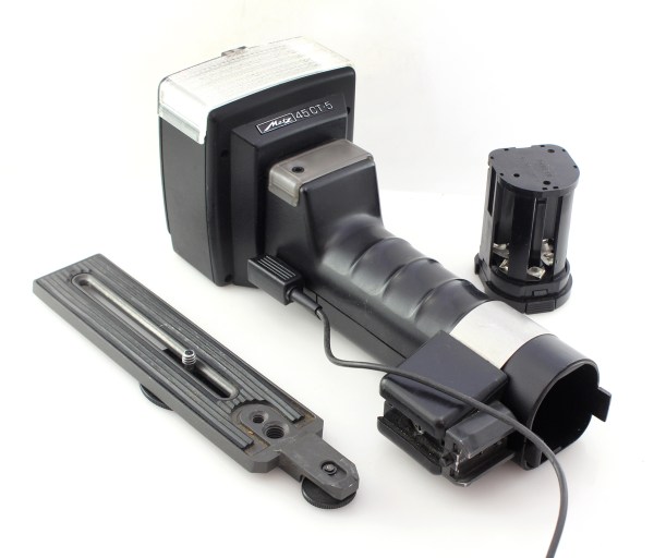 Metz 45 CT-5 Professional Flashgun w/ AA Battery Pack - Tested & Working