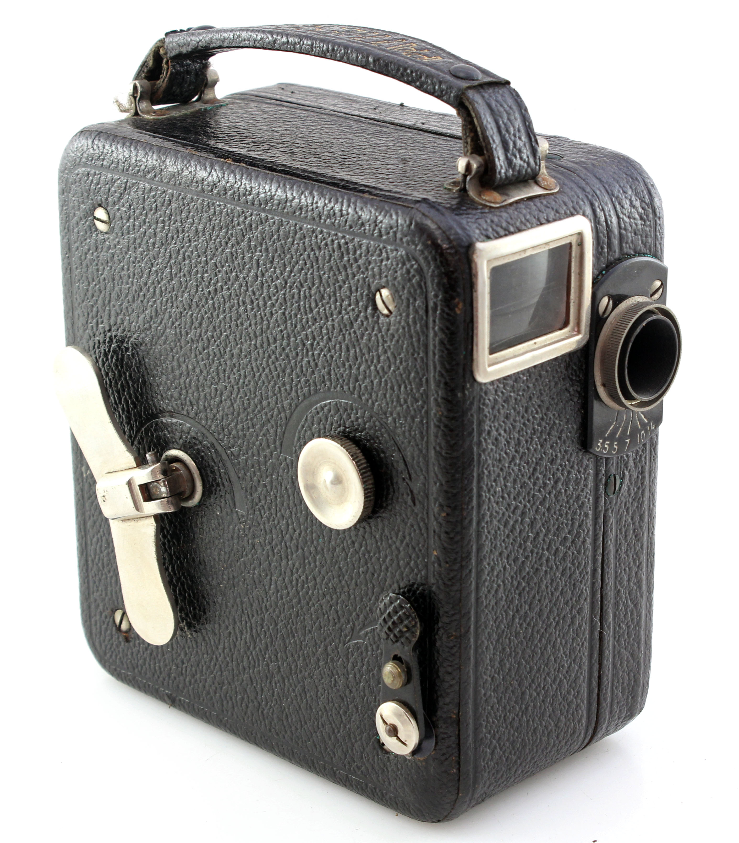 Pathescope Pathex MotoCamera Moto 9.5mm Film Cine Movie Camera w/ case - Image 5