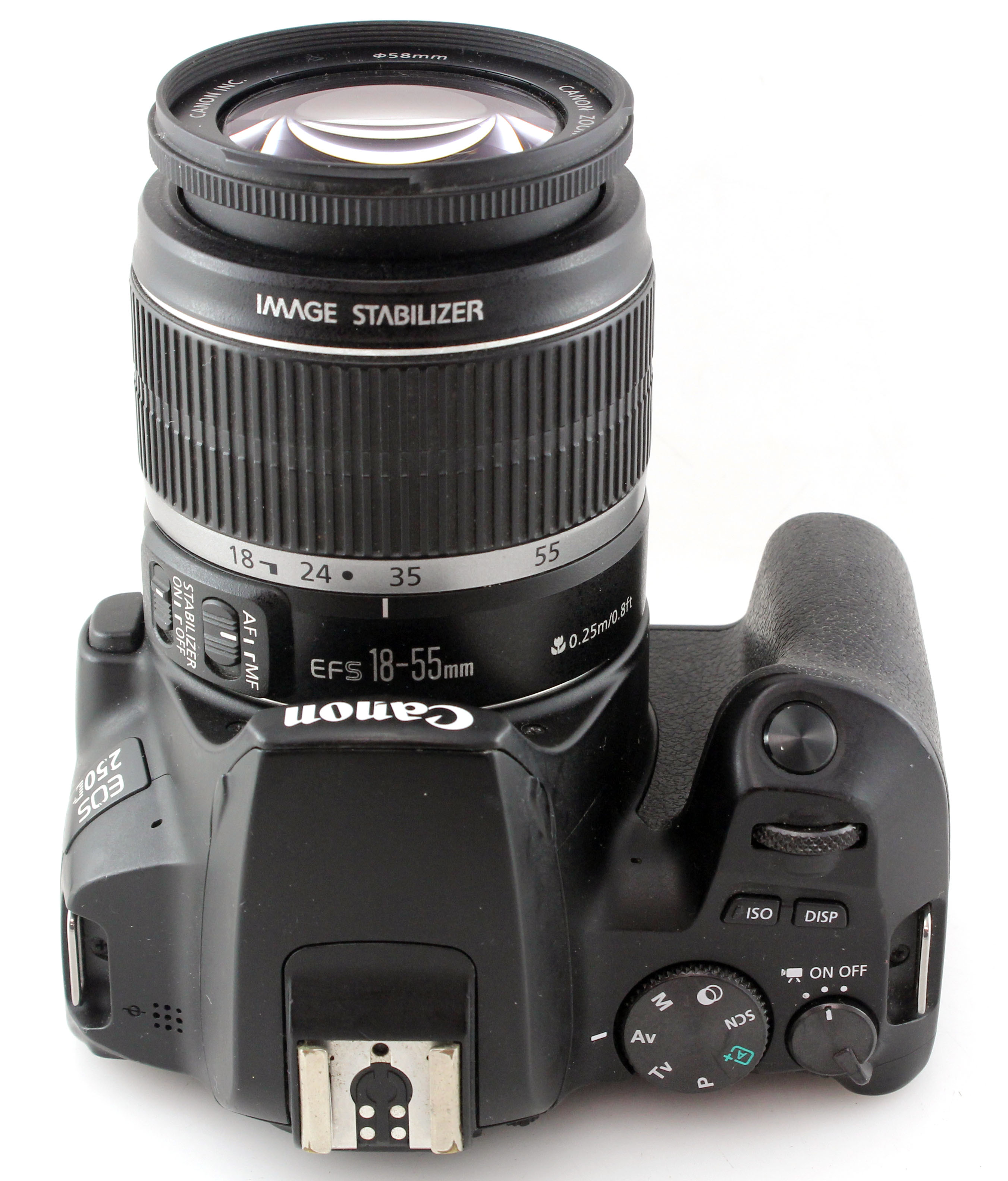 Canon EOS 250D 24.1MP DSLR Camera w/ EF-S 18-55mm f/4-5.6 IS Zoom Lens - Image 4