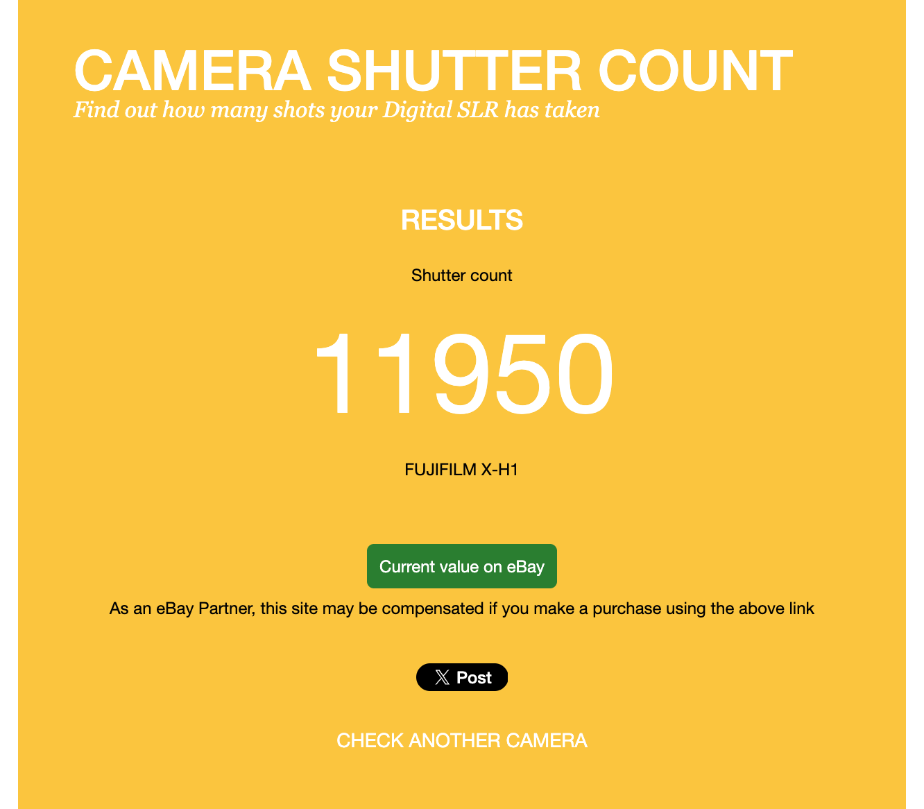 Fuji Fujifilm X-H1 24MP Mirrorless Camera Body Only - Boxed - Image 12