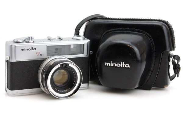 Minolta 7s 35mm Rangefinder Camera, with Rokkor 45mm f/1.8 Lens, & Case