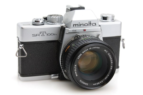 Minolta SRT100b 35mm SLR Camera, with MC Rokkor 50mm f/1.7 Prime Lens