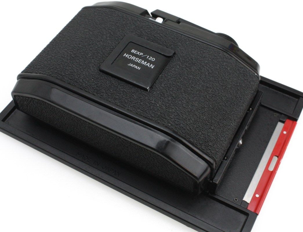 フィルムカメラ Horseman 8EXP 6x9 120 Roll Film Back Horseman Roll Film Back – 8 Exp / 120 – for 6×9 on 4×5 – The Real