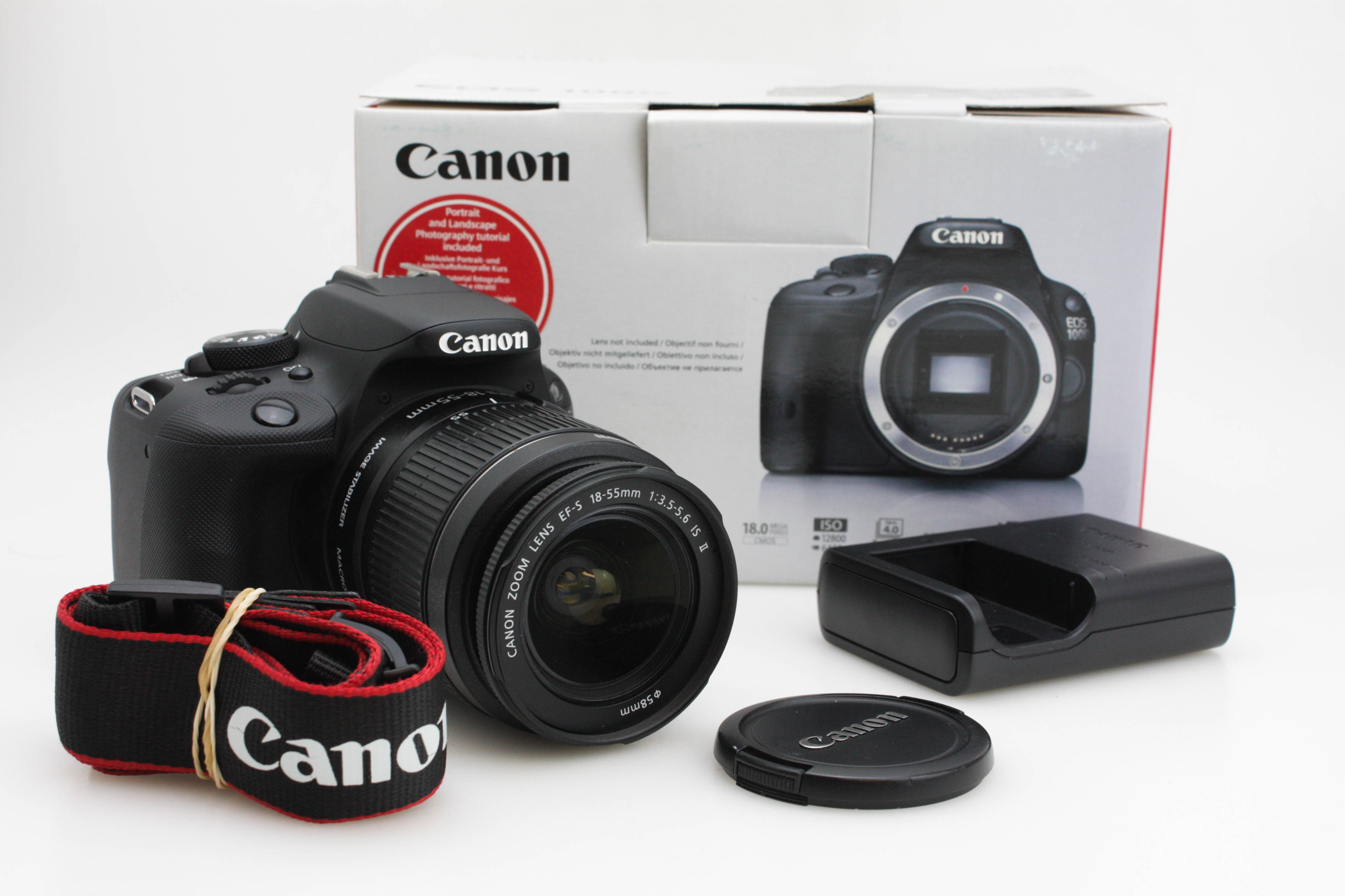 Canon EOS 100D 18 MP APS-C Sensor DSLR Camera w/ 18-55mm f3.5-5.6 Zoom Lens- Boxed