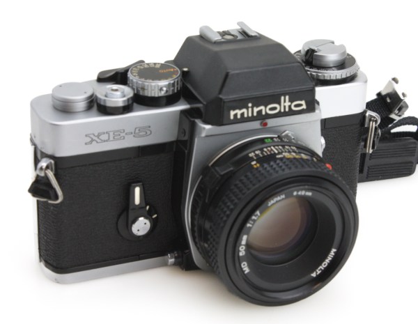 Minolta XE-5 35mm SLR Film Camera + Minolta MD 50mm f/1.7 Standard Lens