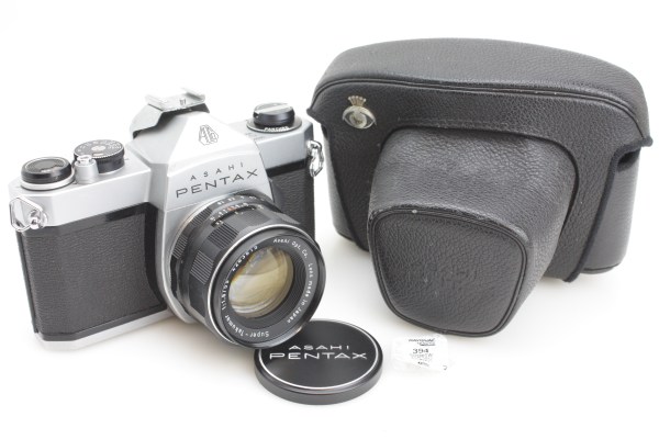 Pentax Spotmatic SP 1000 SLR Camera, Super Takumar 55mm f/1.8 & Case