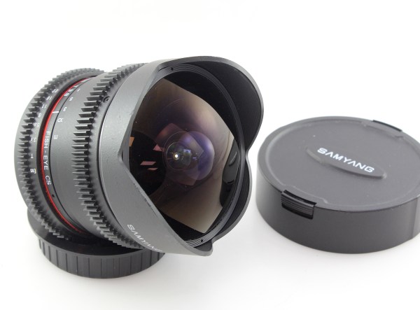 Samyang Aspherical 8mm f/3.8 manual Fish Eye Lens CS - Canon EF mount, Cine geared