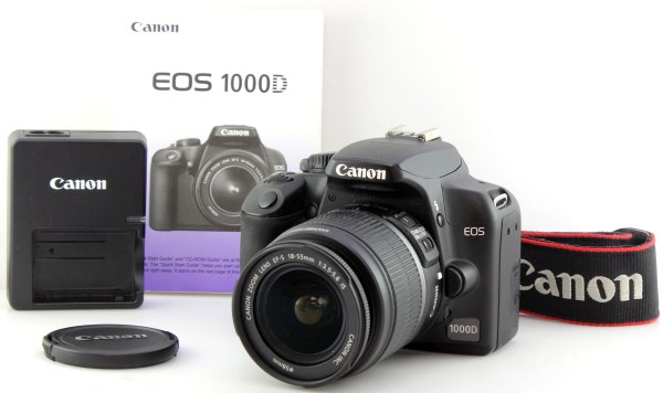 Canon EOS 1000d Digital SLR Camera + EF-S 18-55mm AF Zoom Lens