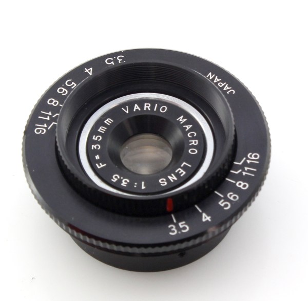 Vario Macro Lens 35mm F3.5 - M42 Screw Mount - Designed to work with Bellows