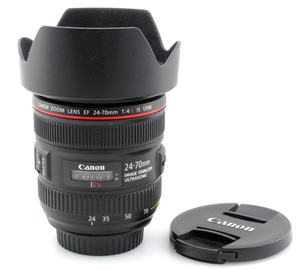 Canon EF 24-70mm f/4 L IS USM AF Zoom Lens w/ hood