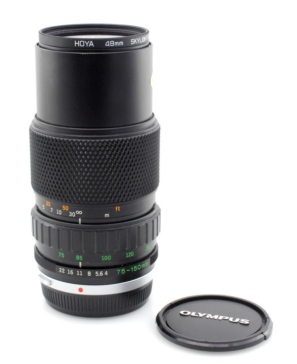 Olympus Zuiko 75-150mm f4 Zoom Lens w/ Caps - OM Mount - Great condition