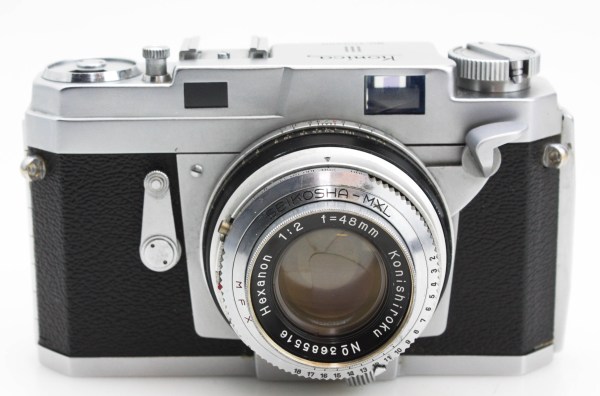 Konica III , 35mm  Rangefinder Camera, with 48mm f/2 Hexanon Prime Lens