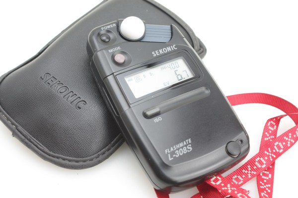 Sekonic L-308S Flashmate Light Meter, soft case & Lumidisc