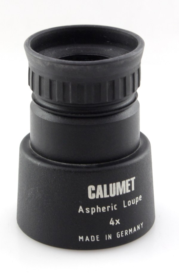 Calumet Aspheric 4X Large Format Ground Glass Loupe - Good Condition