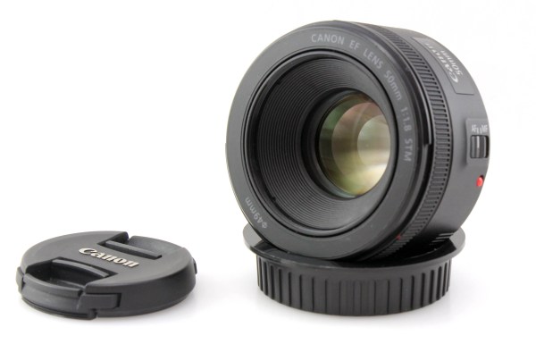 Canon EF 50mm f/1.8 STM Prime Lens, with Caps - Canon EF Mount