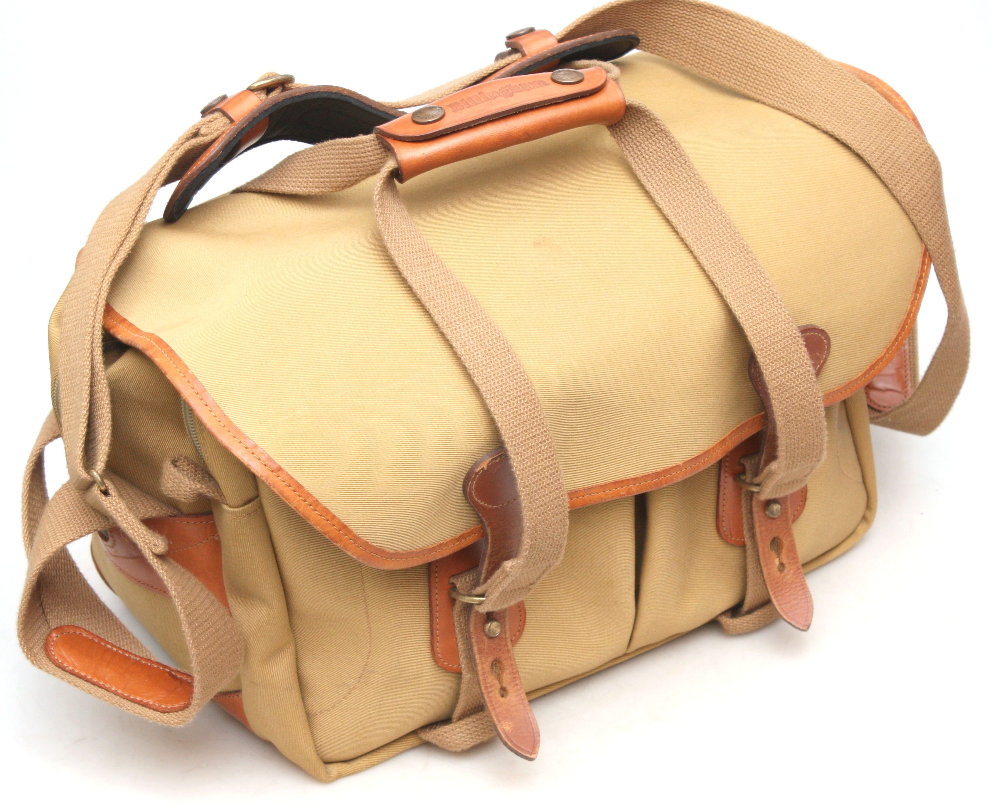 Billingham 335 Khaki & Tan Camera Bag. Ideal for DSLR, Film, Medium Format Cameras