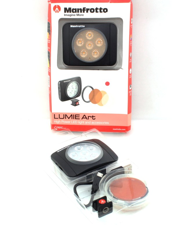 Two Manfrotto Lumie Art LED Lights - Boxed
